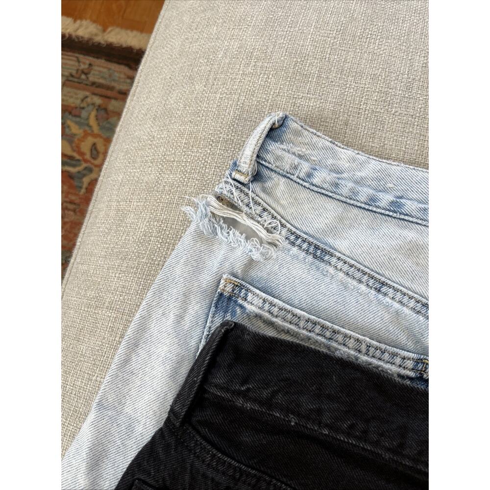 American Eagle/ Aeropostale Size 4 LOT Distressed Denim Mom Shorts 90s Baggy - Picture 5 of 16